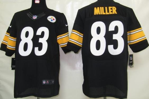 Nike Pittsburgh Steelers #83 Heath Miller Black Elite Nike NFL Jerseys Cheap