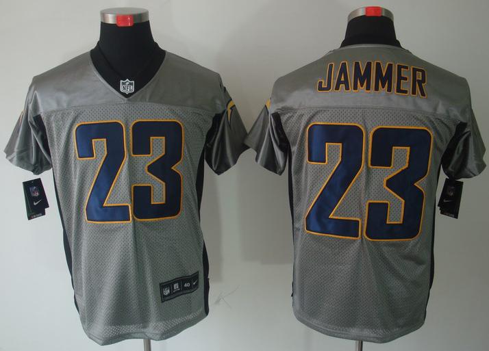 Nike San Diego Chargers #23 Quentin Jammer Grey Shadow NFL Jerseys Cheap