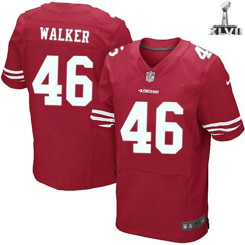 Nike San Francisco 49ers 46 Delanie Walker Elite Red 2013 Super Bowl NFL Jersey Cheap