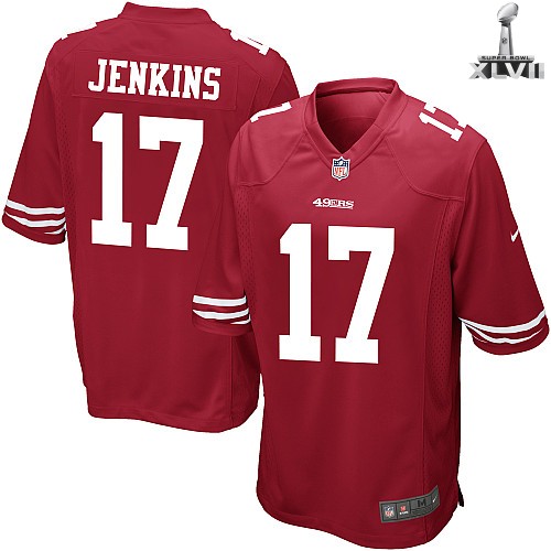 Nike San Francisco 49ers 17 A J Jenkins Game Red 2013 Super Bowl NFL Jersey Cheap