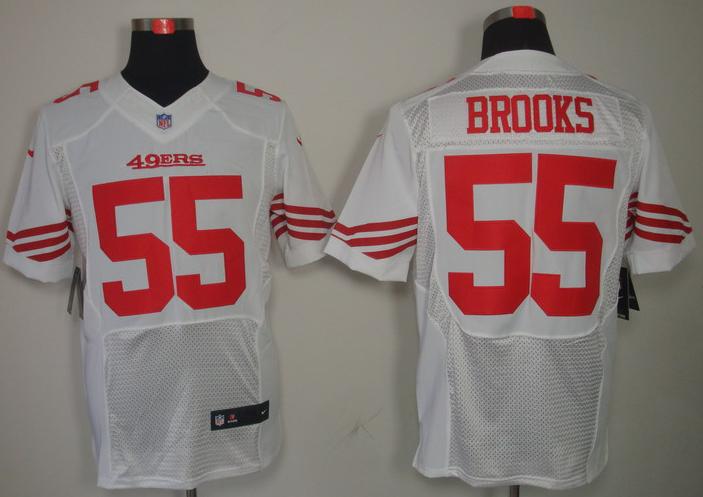 Nike San Francisco 49ers #55 Ahmad Brooks White Elite NFL Jerseys Cheap