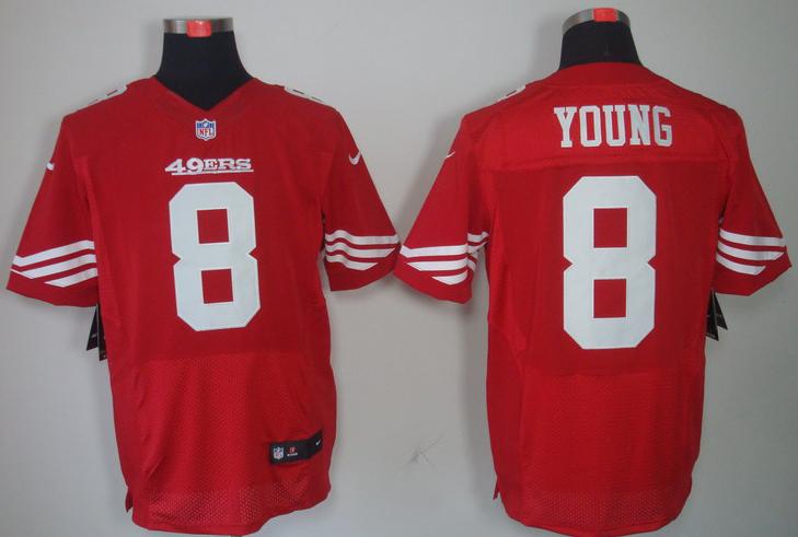 Nike San Francisco 49ers 8 Steve Young Red Elite NFL Jerseys Cheap