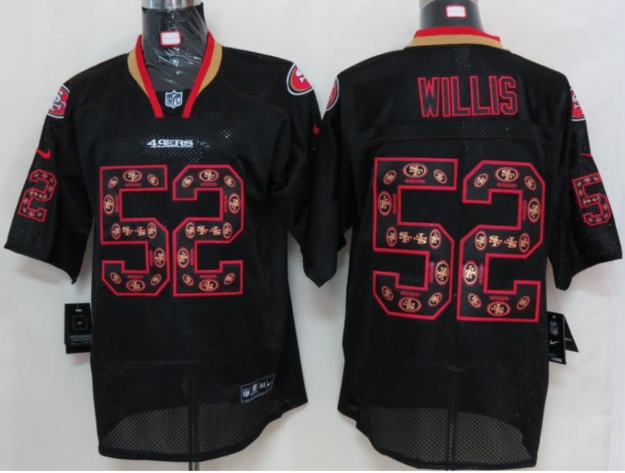 Nike San Francisco 49ers 52 Patrick Willis Lights Out Black NFL Jerseys Cheap
