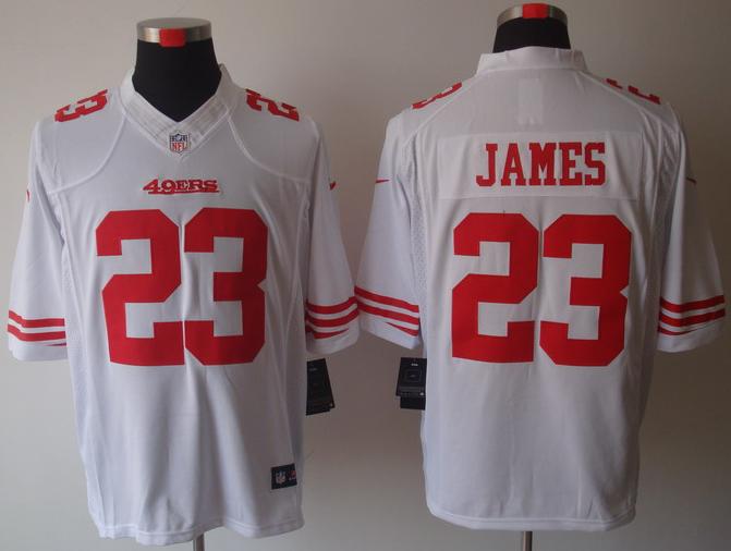 Nike San Francisco 49ers #23 James White Game LIMITED NFL Jerseys Cheap
