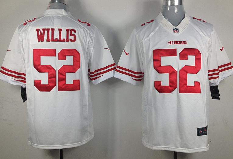 Nike San Francisco 49ers 52 Patrick Willis White Game LIMITED NFL Jerseys Cheap