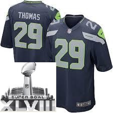 Nike Seattle Seahawks 29 Earl Thomas Blue Game 2014 Super Bowl XLVIII NFL Jerseys Cheap