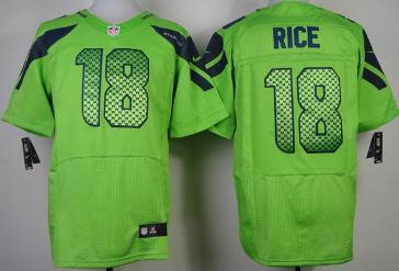 Nike Seattle Seahawks 18 Sidney Rice Green Elite NFL Jerseys Cheap