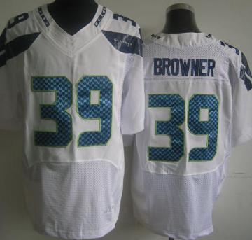 Nike Seattle Seahawks 39 Brandon Browner Elite White NFL Jerseys Cheap