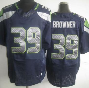 Nike Seattle Seahawks 39 Brandon Browner Elite Blue NFL Jerseys Cheap