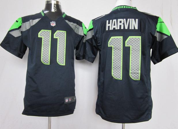 Nike Seattle Seahawks 11 Percy Harvin Blue Game NFL Jerseys Cheap