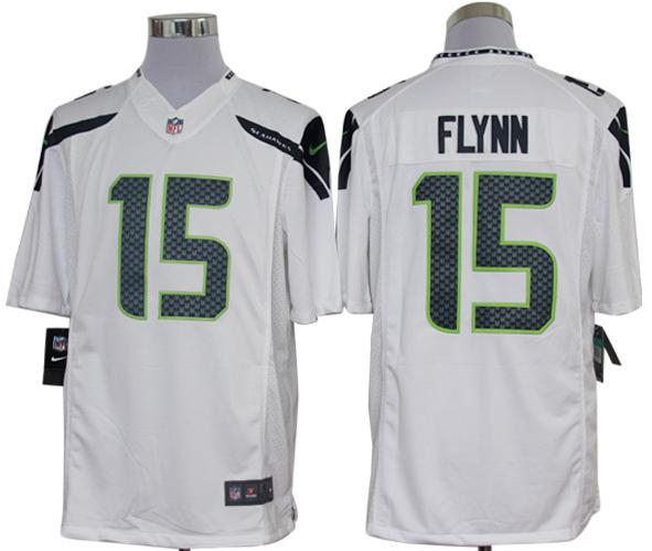 Nike Seattle Seahawks 15# Matt Flynn White Game LIMITED NFL Jerseys Cheap