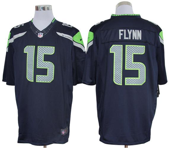 Nike Seattle Seahawks 15# Matt Flynn Blue Game LIMITED NFL Jerseys Cheap