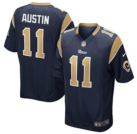 Nike St. Louis Rams 11 Tavon Austin Blue Game NFL Jerseys Cheap