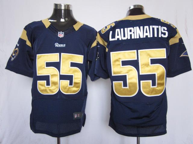 Nike St. Louis Rams 55# James Laurinaitis Dark Blue Elite Nike NFL Jerseys Cheap