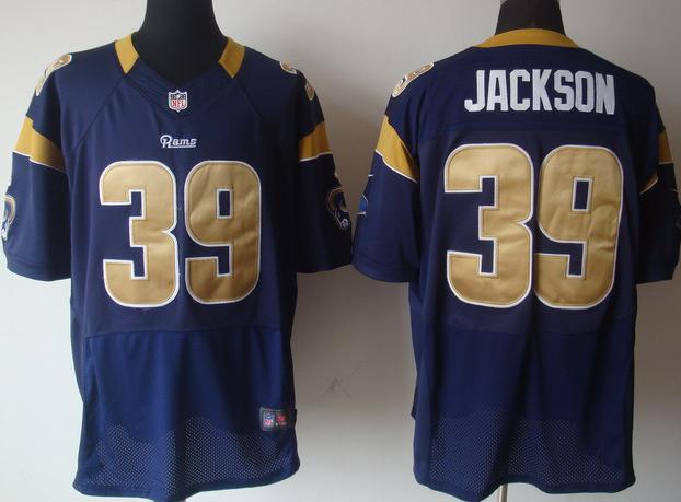 Nike St. Louis Rams 39# Steven Jackson Dark Blue Elite Nike NFL Jerseys Cheap