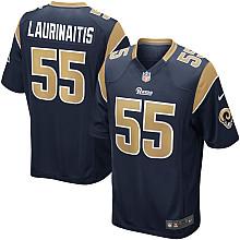 Nike St. Louis Rams 55# James Laurinaitis Dark Blue Nike NFL Jerseys Cheap