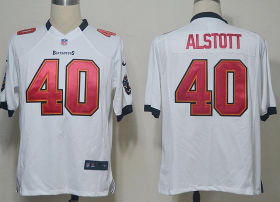 Nike Tampa Bay Buccaneers 40 Mike Alstott White Game NFL Jerseys Cheap