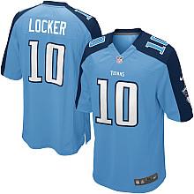 Nike Tennessee Titans 10# Jake Locker Light Blue Nike NFL Jerseys Cheap
