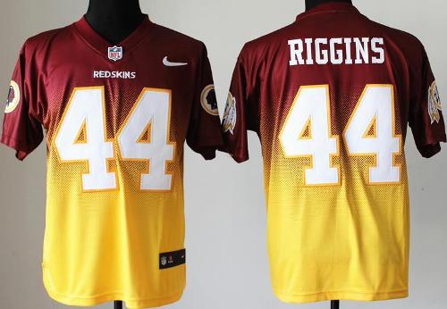 Nike Washington Redskins 44 Riggins Red Yellow Elite Drift Fashion II NFL Jerseys Cheap