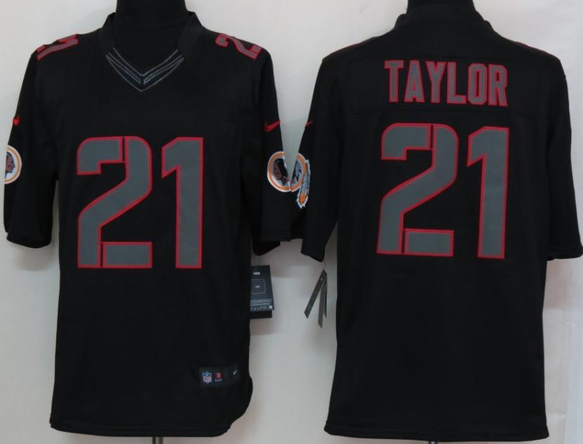 Nike Washington Redskins 21 Sean Taylor Black Impact Game LIMITED NFL Jerseys Cheap