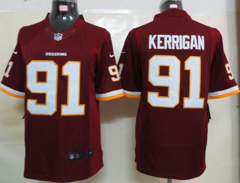Nike Washington Redskins 91# Ryan Kerrigan Red Game LIMITED NFL Jerseys Cheap