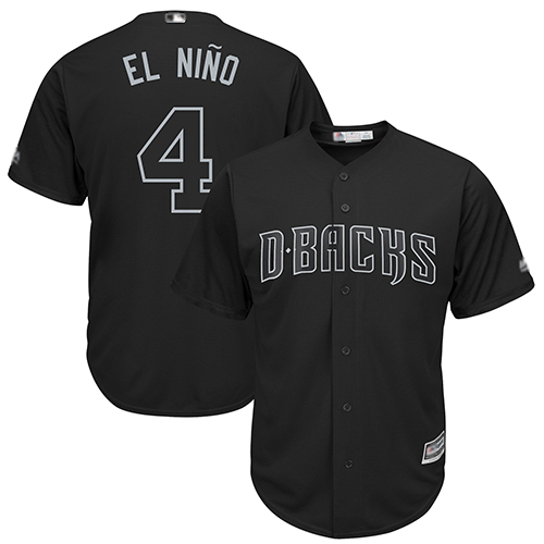 Diamondbacks #4 Ketel Marte Black "El Nino" Players Weekend Cool Base Stitched Baseball Jersey
