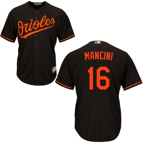 Orioles #16 Trey Mancini Black New Cool Base Stitched Baseball Jersey