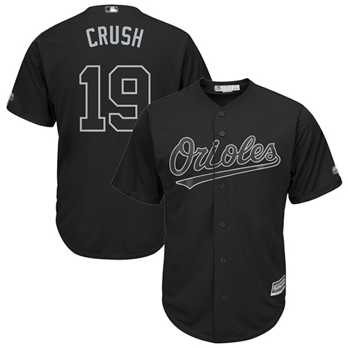 Orioles #19 Chris Davis Black "Crush" Players Weekend Cool Base Stitched Baseball Jersey