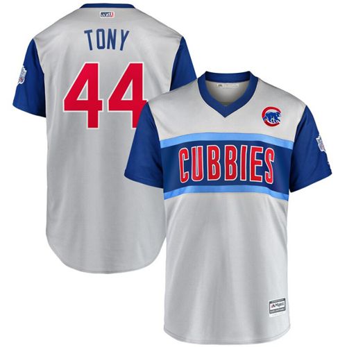 Cubs #44 Anthony Rizzo Gray "Tony" 2019 Little League Classic Stitched Baseball Jersey