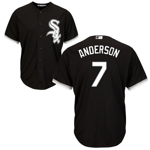 White Sox #7 Tim Anderson Black New Cool Base Stitched Baseball Jersey