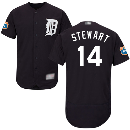 Tigers #14 Christin Stewart Navy Blue Flexbase Authentic Collection Stitched Baseball Jersey