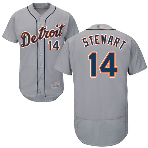 Tigers #14 Christin Stewart Grey Flexbase Authentic Collection Stitched Baseball Jersey