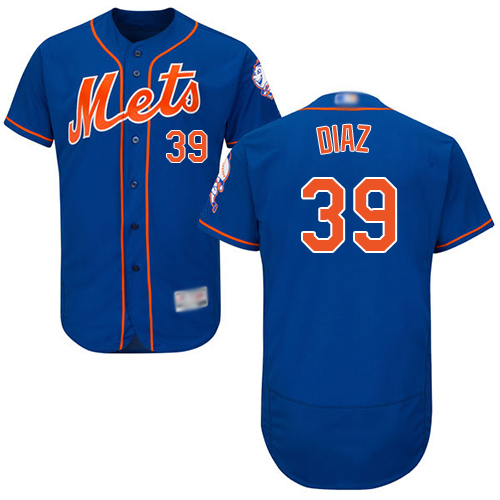 Mets #39 Edwin Diaz Blue Flexbase Authentic Collection Stitched Baseball Jersey
