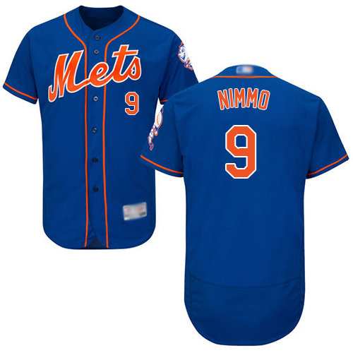 Mets #9 Brandon Nimmo Blue Flexbase Authentic Collection Stitched Baseball Jersey