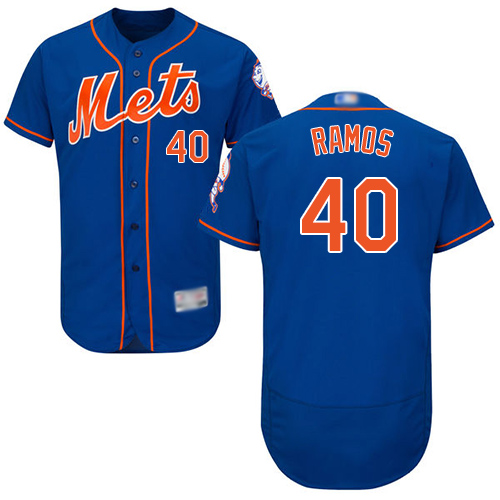 Mets #40 Wilson Ramos Blue Flexbase Authentic Collection Stitched Baseball Jersey