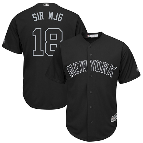 Yankees #18 Didi Gregorius Black "Sir MJG" Players Weekend Cool Base Stitched Baseball Jersey