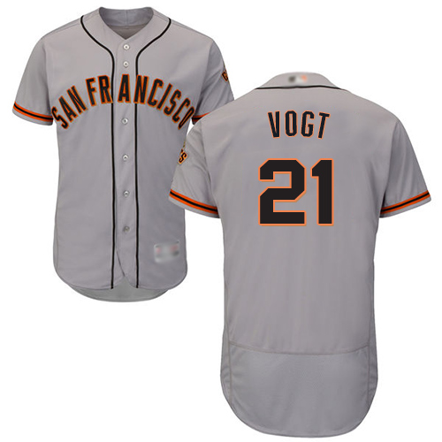 Giants #21 Stephen Vogt Grey Flexbase Authentic Collection Road Stitched Baseball Jersey