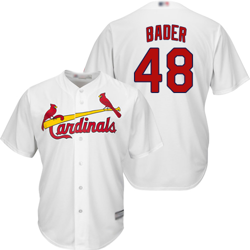 Cardinals #48 Harrison Bader White New Cool Base Stitched Baseball Jersey