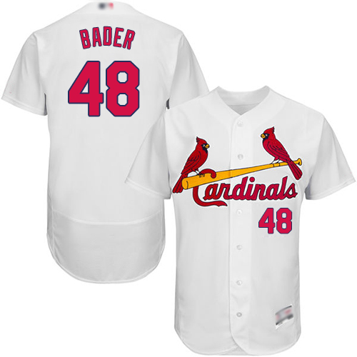 Cardinals #48 Harrison Bader White Flexbase Authentic Collection Stitched Baseball Jersey