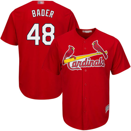 Cardinals #48 Harrison Bader Red New Cool Base Stitched Baseball Jersey