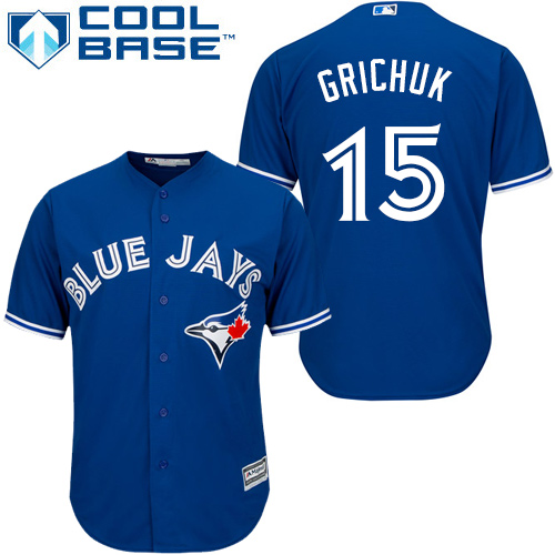 Blue Jays #15 Randal Grichuk Blue New Cool Base Stitched Baseball Jersey