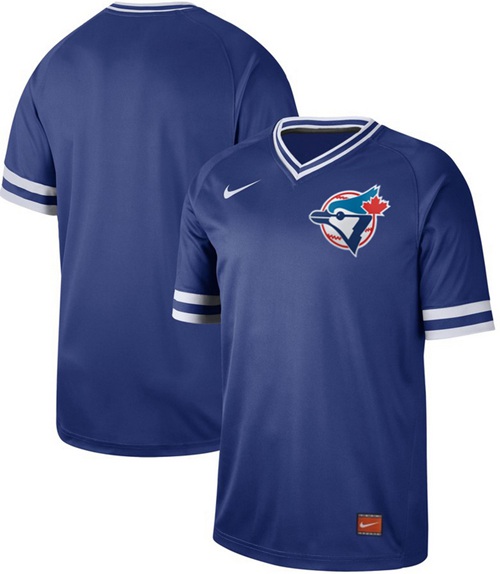 Blue Jays Blank Royal Authentic Cooperstown Collection Stitched Baseball Jersey