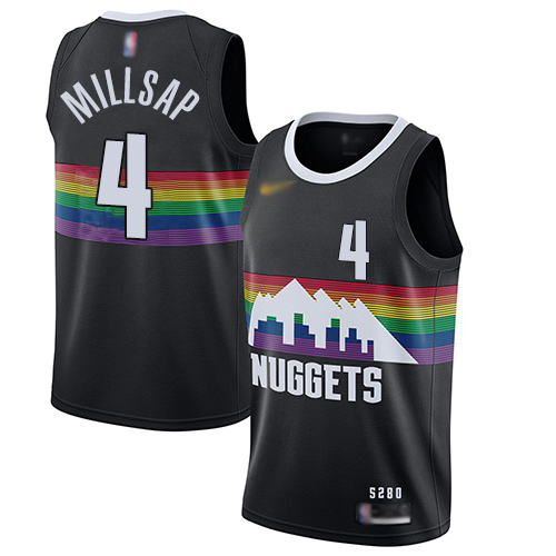 Nuggets #4 Paul Millsap Black Basketball Swingman City Edition 2019/20 Jersey