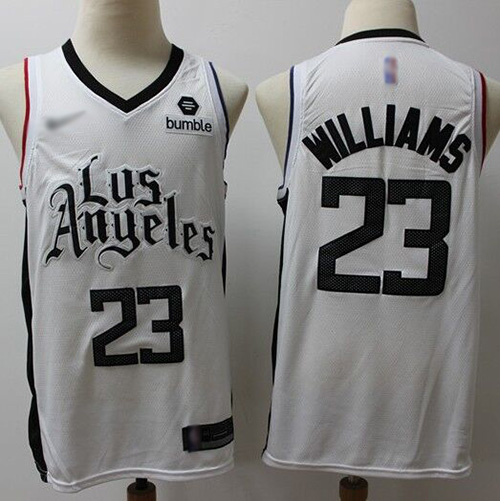 Clippers #23 Louis Williams White Basketball Swingman City Edition 2019/20 Jersey