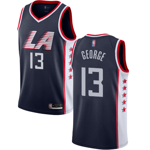 Clippers #13 Paul George Navy Basketball Swingman City Edition 2018/19 Jersey