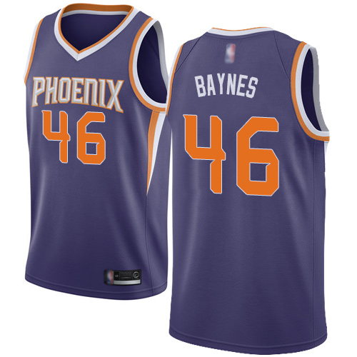 Suns #46 Aron Baynes Purple Basketball Swingman Icon Edition Jersey