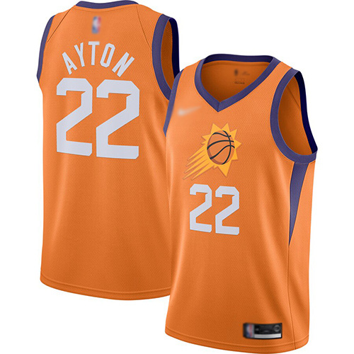 Suns #22 Deandre Ayton Orange Basketball Swingman Statement Edition 2019/2020 Jersey