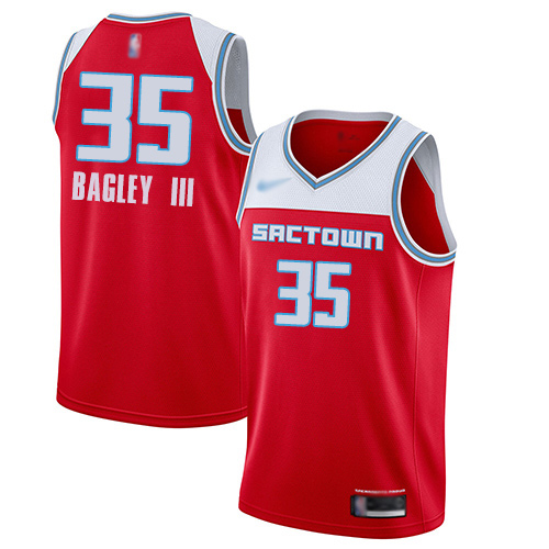 Kings #35 Marvin Bagley III Red Basketball Swingman City Edition 2019/20 Jersey