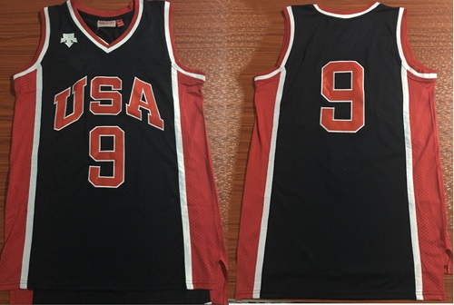 Nike Team USA #9 Michael Jordan Navy Blue 1984 Summer Olympics Stitched NBA Jersey