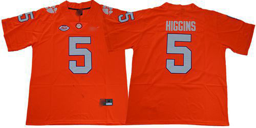 Tigers #5 Tee Higgins Orange Limited Stitched College Jersey